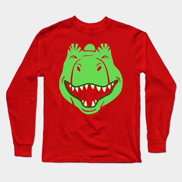 Green monster laughing Long Sleeve T-Shirt by SaBa Store